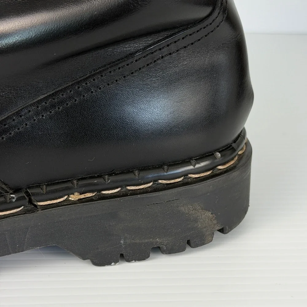 Gripfast Original England Black Leather Pull On Industrial Punk Mens US 10 UK‎ 9